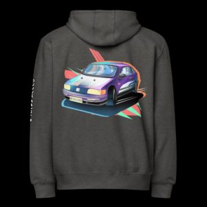 Compact Tuner Car (Premium Full Zip Hoodie)