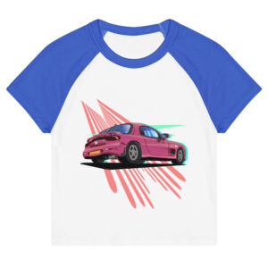 Exotic Sports Car (Women’s Micro Rib Raglan Baby Tee)