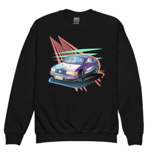 Compact Tuner Car (Youth Crewneck Sweatshirt)