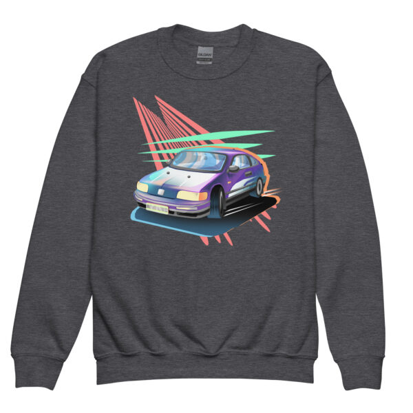 Compact Tuner Car (Youth Crewneck Sweatshirt)