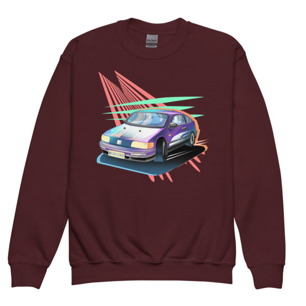 Compact Tuner Car (Youth Crewneck Sweatshirt)