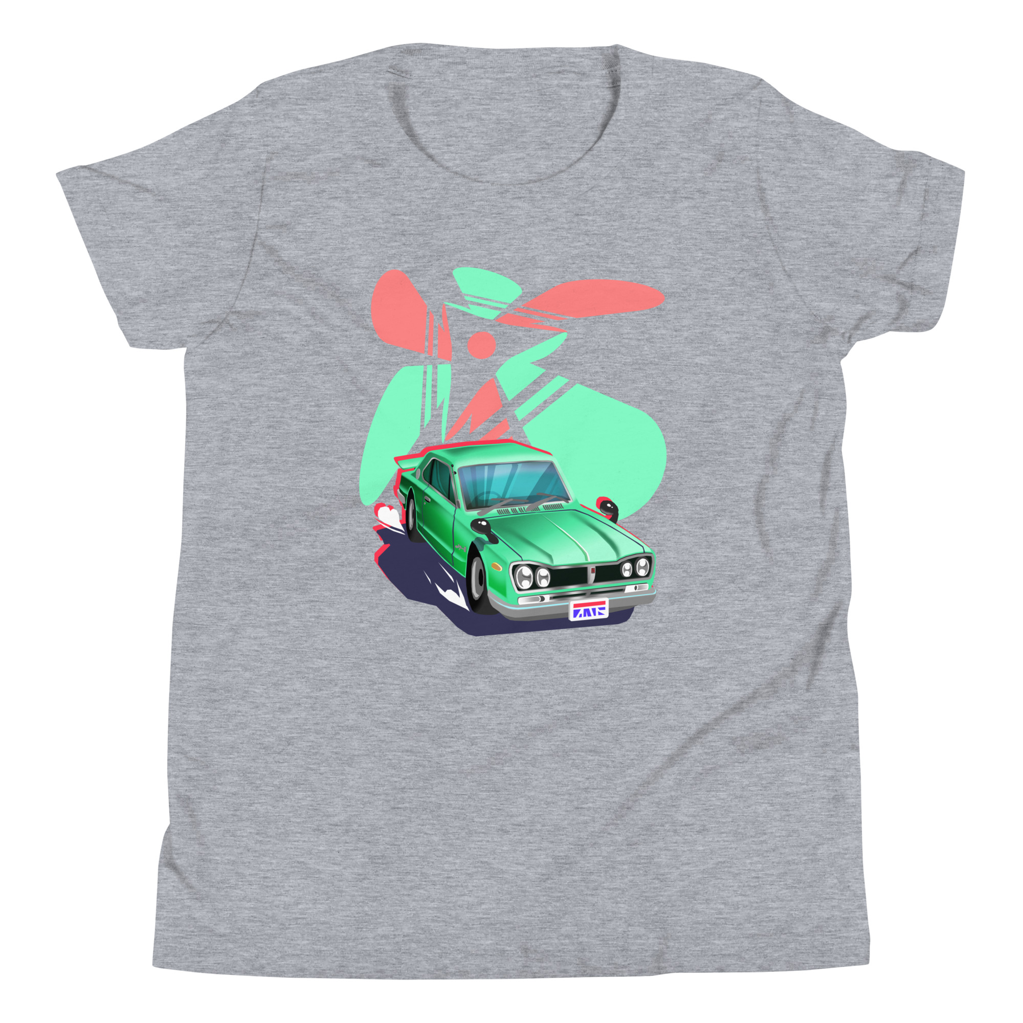 Vintage Muscle Truck (Youth Short Sleeve T-Shirt) - Image 2