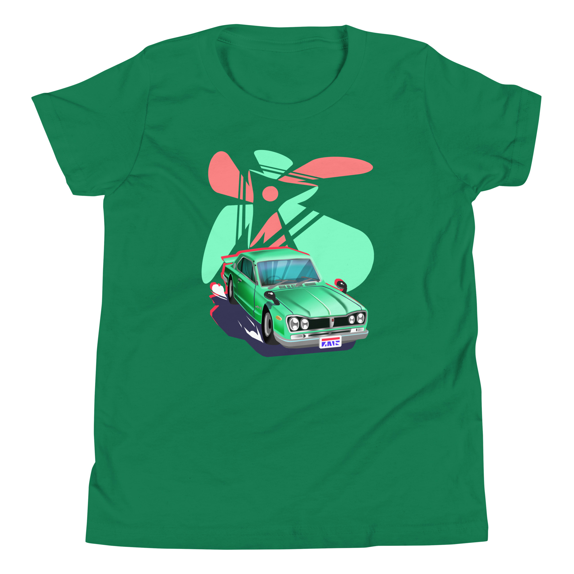 Vintage Muscle Truck (Youth Short Sleeve T-Shirt) - Image 10